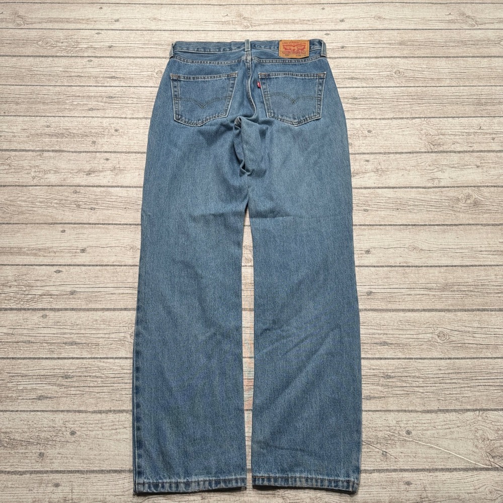 Levi's 550 Jeans Mens 30x32 Blue Denim Tapered Leg Relaxed High Rise Medium Wash - Picture 2 of 8